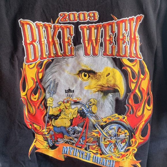 Vintage unisex sz l Bike Week tshirt - Picture 4 of 7